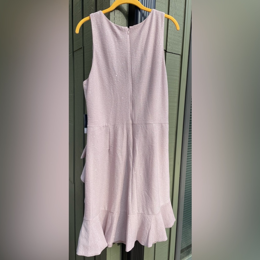 NINE WEST Knee-Length Cocktail Dress in Stretch Knit Fabric w/sparkle. - Picture 4 of 8